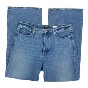 J. Crew Blue High-Rise Wide Leg Flare Jeans